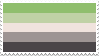 aro pride flag stamp